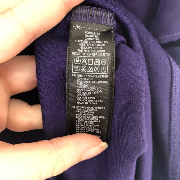 Forever 21 One Shoulder Dress in Royal Purple Size M - Picture 7 of 8